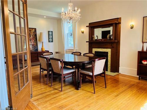 463 Elva Avenue, Kingston, ON - Indoor Photo Showing Dining Room With Fireplace