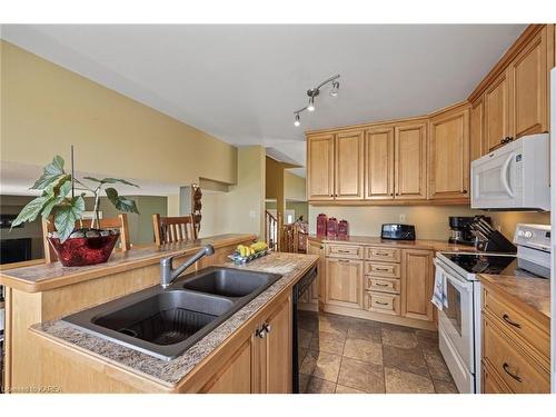515 Davis Drive, Kingston, ON - Indoor Photo Showing Kitchen With Double Sink