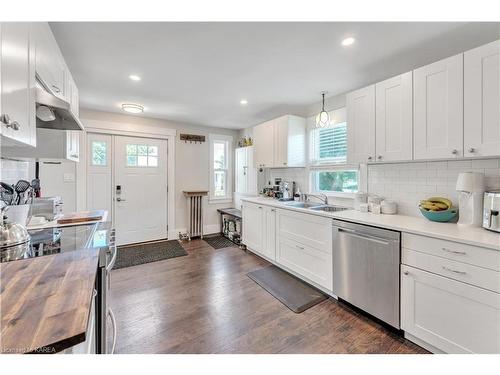 74 Third Avenue, Kingston, ON - Indoor Photo Showing Kitchen With Double Sink