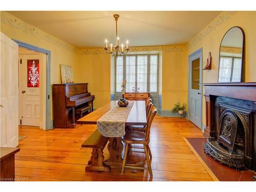 162 Mowat Avenue, Kingston, ON - Indoor Photo Showing Dining Room With Fireplace