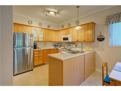 351 Emerald Street, Kingston, ON - Indoor Photo Showing Kitchen With Double Sink