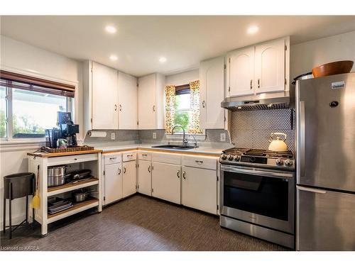 21C Highway 95, Wolfe Island, ON - Indoor Photo Showing Kitchen With Double Sink