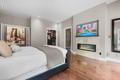 40 Delong Drive, Ottawa, ON - Indoor Photo Showing Bedroom With Fireplace