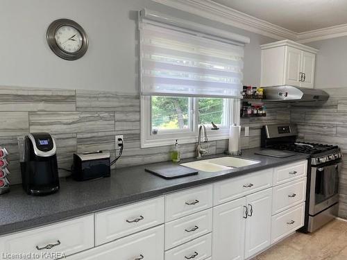 157 Station Road, Gananoque, ON - Indoor Photo Showing Kitchen With Double Sink