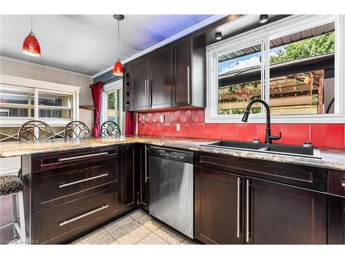 46 Wycliffe Crescent, Kingston, ON - Indoor Photo Showing Kitchen With Double Sink