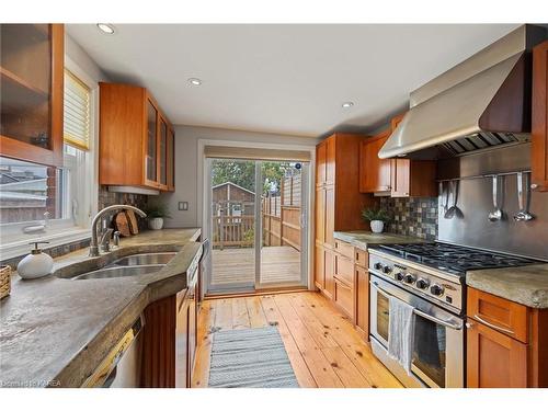 81 Wellington Street, Kingston, ON - Indoor Photo Showing Kitchen With Double Sink