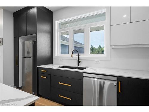 2211 Cole Hill Road, Glenburnie, ON - Indoor Photo Showing Kitchen With Double Sink