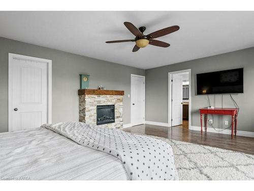 2617 Delmar St, Kingston, ON - Indoor Photo Showing Bedroom With Fireplace