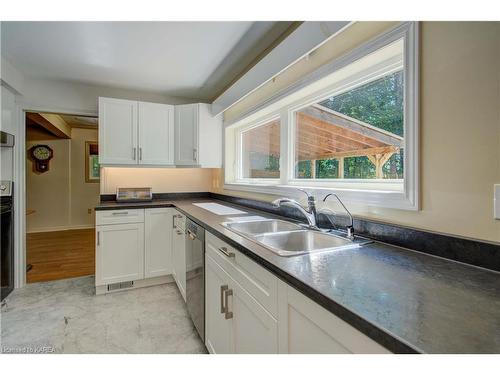 2 Old Mountain Road, Westport, ON - Indoor Photo Showing Kitchen With Double Sink