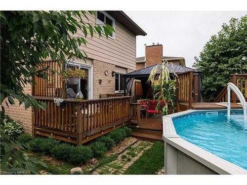 994 Westminster Place, Kingston, ON - Outdoor With Above Ground Pool With Deck Patio Veranda With Exterior