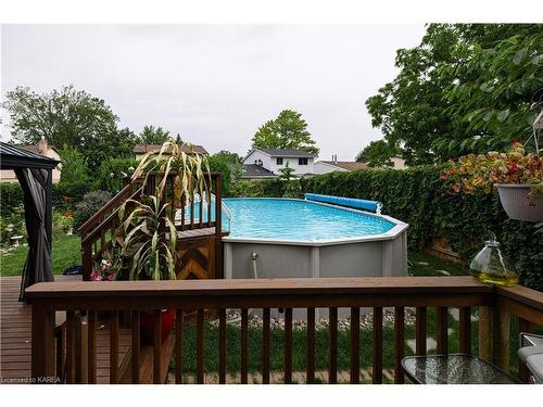 994 Westminster Place, Kingston, ON - Outdoor With Above Ground Pool With Backyard