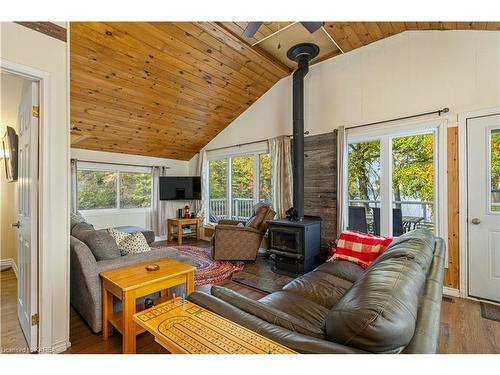 6868 Smith Lane, Perth Road Village, ON - Indoor Photo Showing Living Room With Fireplace