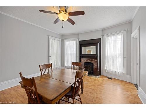 195 Market St Street, Gananoque, ON - Indoor Photo Showing Dining Room With Fireplace