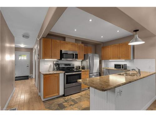 150 Patrick Street, Kingston, ON - Indoor Photo Showing Kitchen With Stainless Steel Kitchen With Double Sink