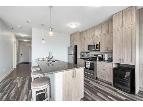 206-130 Water Street Street, Gananoque, ON - Indoor Photo Showing Kitchen With Upgraded Kitchen