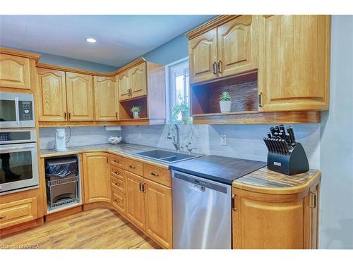 1221 Cp Lane, Arden, ON - Indoor Photo Showing Kitchen With Double Sink