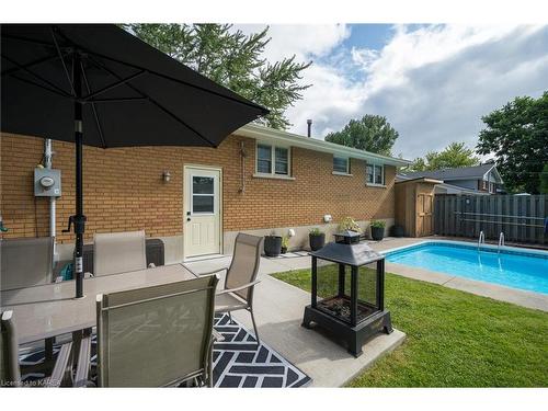 169 Belmont Avenue, Kingston, ON - Outdoor With In Ground Pool With Deck Patio Veranda With Exterior