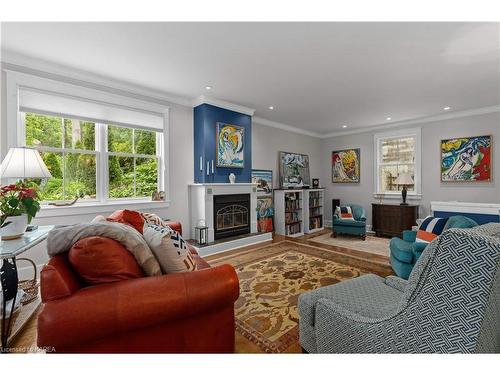 222 Greenbay Road, Kingston, ON - Indoor Photo Showing Living Room With Fireplace