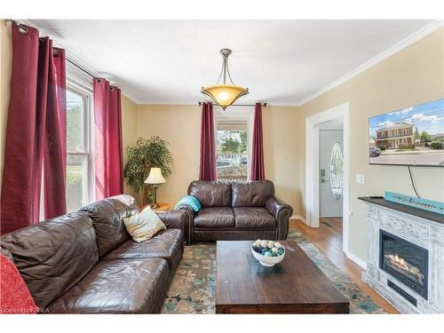 30 King Street, Picton, ON - Indoor Photo Showing Living Room With Fireplace