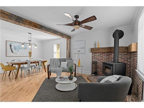 2420 Burbrook Road, Kingston, ON - Indoor Photo Showing Living Room With Fireplace