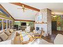 61 B Jw Lane, Rideau Lakes, ON  - Indoor Photo Showing Living Room With Fireplace 