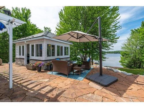 3909 Stone Point Road, Inverary, ON - Outdoor With Body Of Water With Deck Patio Veranda