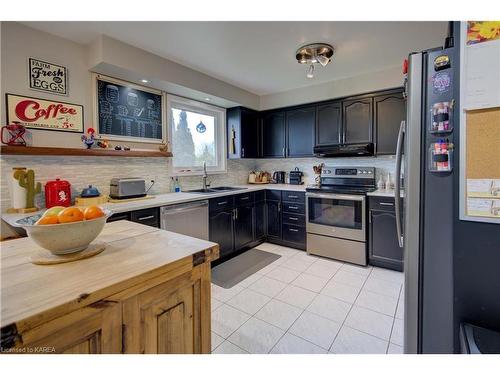 682 Summerfield Place, Kingston, ON - Indoor Photo Showing Kitchen With Double Sink