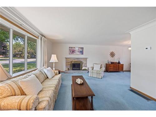 226 Welborne Avenue, Kingston, ON - Indoor Photo Showing Living Room With Fireplace