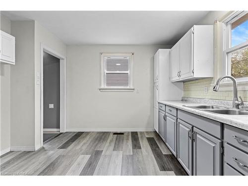 135 Elm Street, Gananoque, ON - Indoor Photo Showing Kitchen With Double Sink