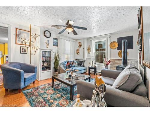 176 Garden Street, Gananoque, ON - Indoor Photo Showing Living Room With Fireplace