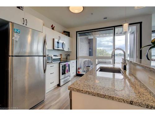 308-130 Water Street Street, Gananoque, ON - Indoor Photo Showing Kitchen With Upgraded Kitchen