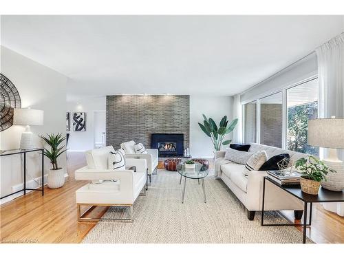 273 Roger Road, Ottawa, ON - Indoor Photo Showing Living Room With Fireplace