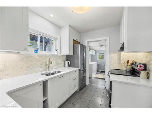 172 Toronto Street, Kingston, ON - Indoor Photo Showing Kitchen With Double Sink