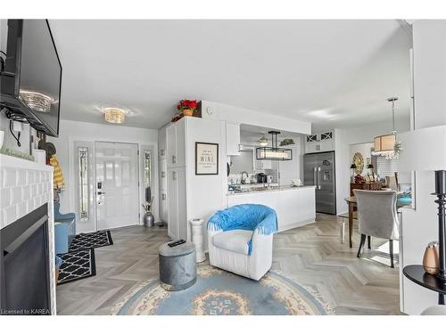 372 Dundas Street W, Napanee, ON - Indoor Photo Showing Living Room With Fireplace