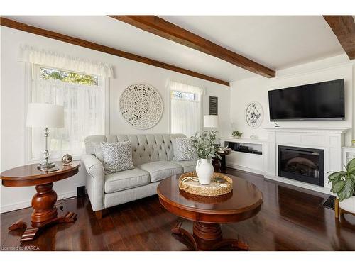 4068 County Road 29, Elizabethtown, ON - Indoor Photo Showing Living Room With Fireplace