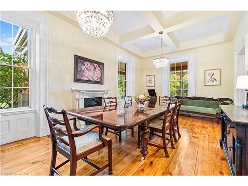 373 Dundas Street W, Napanee, ON - Indoor Photo Showing Dining Room With Fireplace