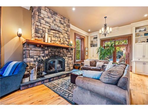 373 Dundas Street W, Napanee, ON - Indoor Photo Showing Living Room With Fireplace