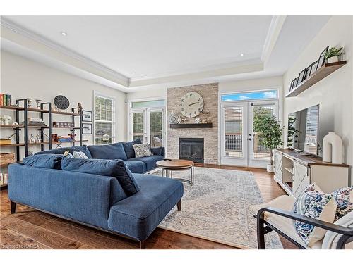 413 Westgate Court, Kingston, ON - Indoor Photo Showing Living Room With Fireplace