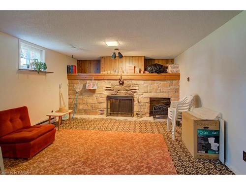 258 Arthur Street, Gananoque, ON - Indoor Photo Showing Living Room With Fireplace