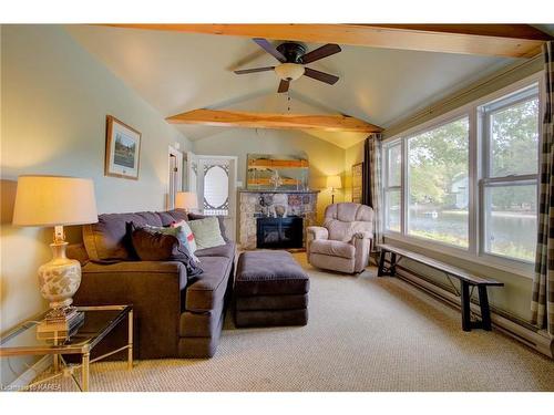 1264 Head Road, Cloyne, ON - Indoor Photo Showing Living Room With Fireplace