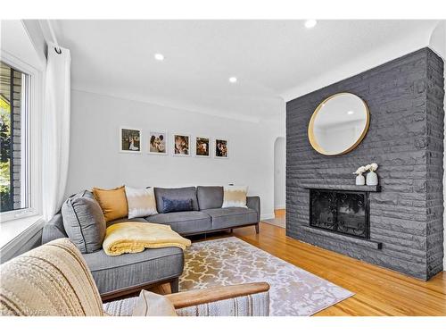 162 Fairview Road, Kingston, ON - Indoor Photo Showing Living Room With Fireplace