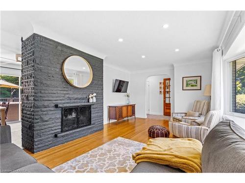 162 Fairview Road, Kingston, ON - Indoor Photo Showing Living Room With Fireplace