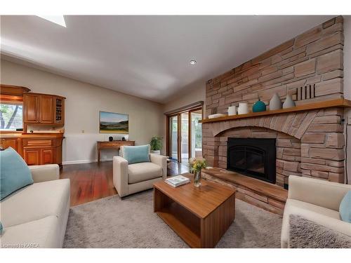 31 Chisamore Pt Rd, Gananoque, ON - Indoor Photo Showing Living Room With Fireplace