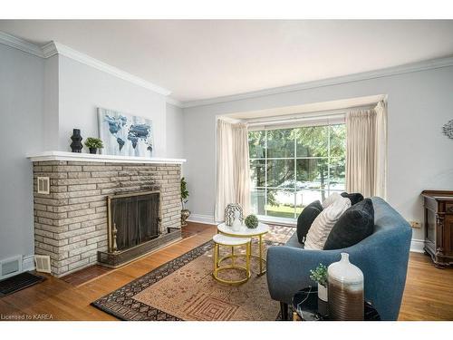 366 Dundas Street W, Napanee, ON - Indoor Photo Showing Living Room With Fireplace