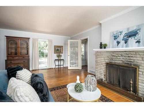 366 Dundas Street W, Napanee, ON - Indoor Photo Showing Living Room With Fireplace