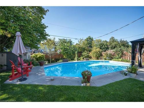 981 Hudson Drive, Kingston, ON - Outdoor With In Ground Pool With Backyard