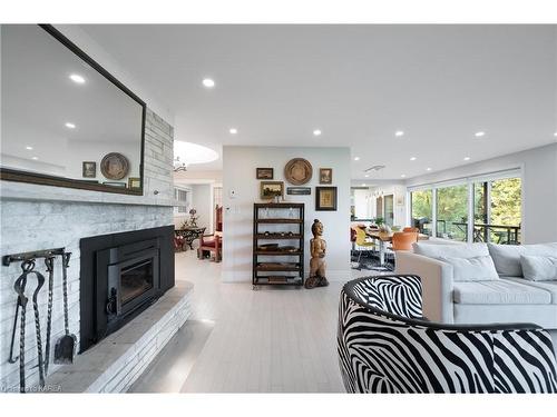 1678 South Boulevard, Kingston, ON - Indoor Photo Showing Living Room With Fireplace