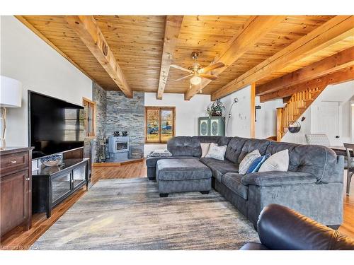 5439 County Road 9, Greater Napanee, ON - Indoor Photo Showing Living Room With Fireplace