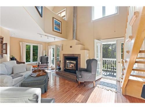 5209 Highway 15, Kingston, ON - Indoor Photo Showing Living Room With Fireplace