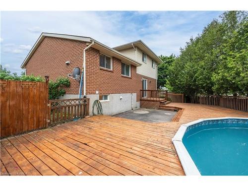 33 Balmoral Court, Kingston, ON - Outdoor With Above Ground Pool With Deck Patio Veranda With Exterior